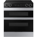  Samsung 30-inch Slide-in Electric Range with Wi-Fi NSE6DG8550SRAC IMAGE 1