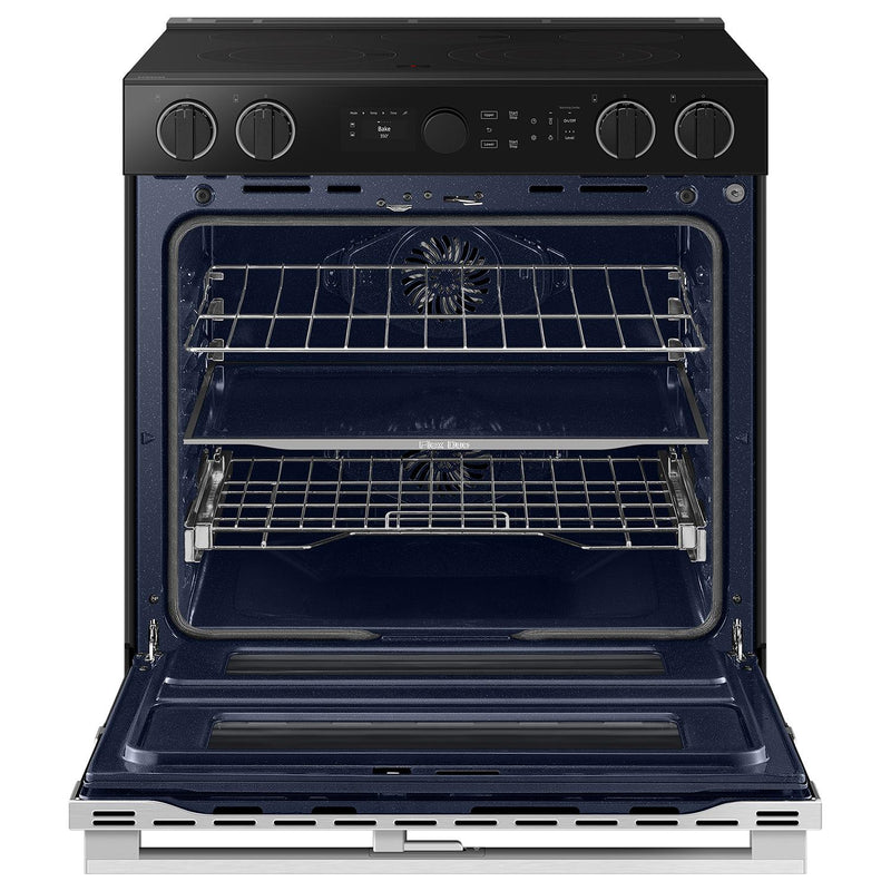  Samsung 30-inch Slide-in Electric Range with Wi-Fi NSE6DG8550SRAC IMAGE 4