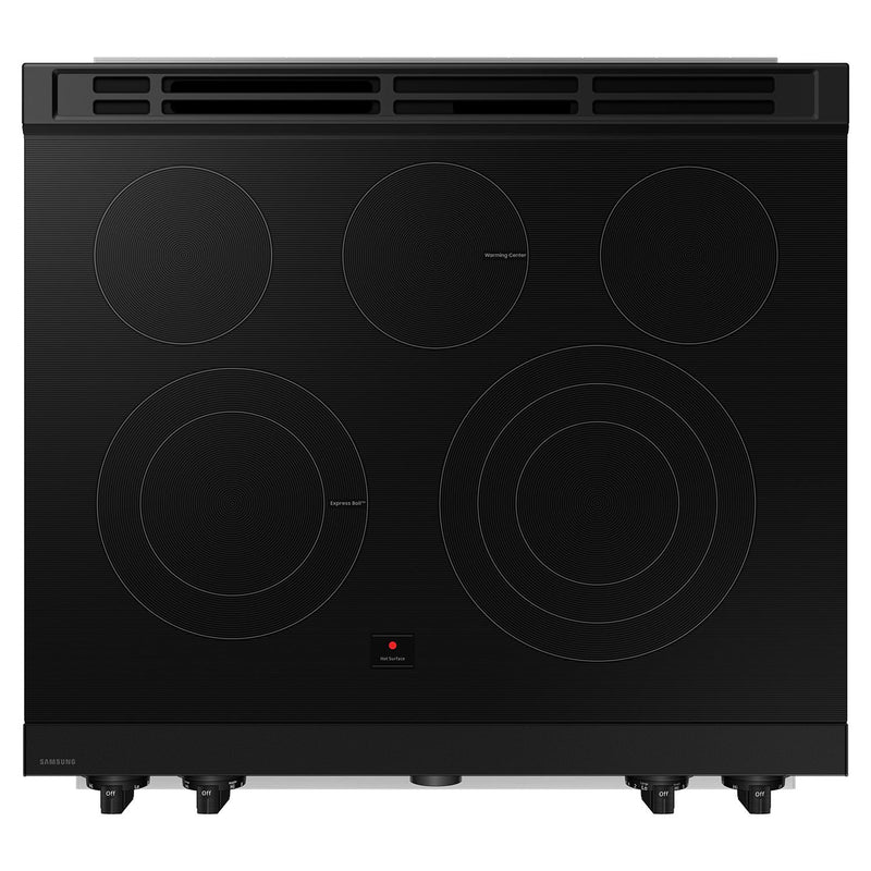  Samsung 30-inch Slide-in Electric Range with Wi-Fi NSE6DG8550SRAC IMAGE 5