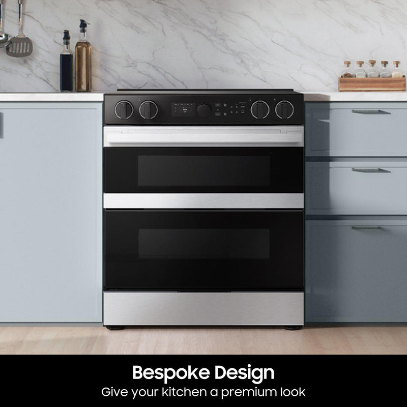 Samsung 30-inch Slide-in Electric Range with Wi-Fi NSE6DG8550SRAC IMAGE 6