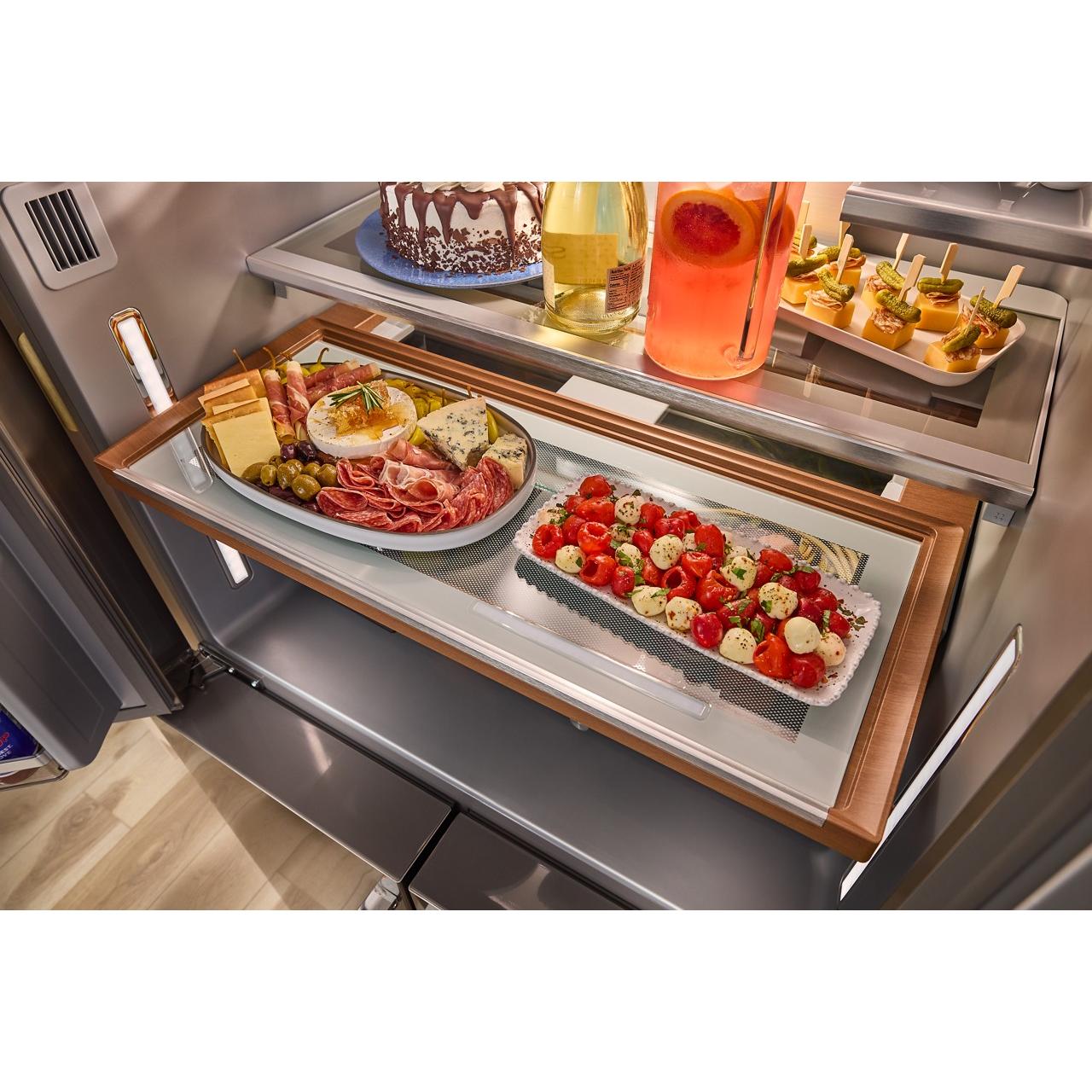  KitchenAid 36-inch, 19.4 cu. ft. Counter-Depth French 4-Door Refrigerator with Water and Ice Dispensing System KRQC736RPS IMAGE 13