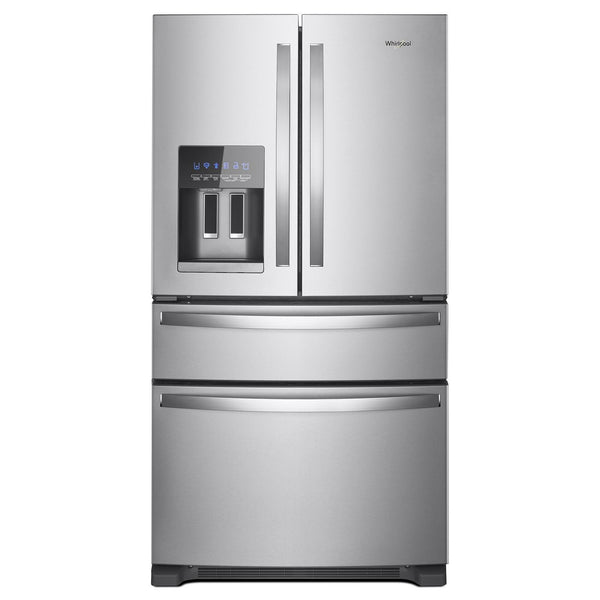  Whirlpool 36-inch French 4-Door Refrigerator with external water and ice dispenser WRMF3636RZ IMAGE 1