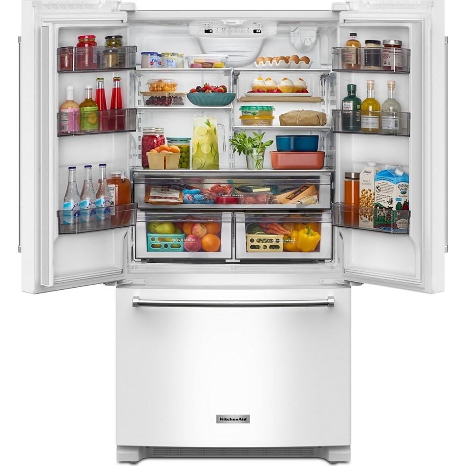  KitchenAid 36-inch French 3-Door Refrigerator KRFC136RWH IMAGE 2