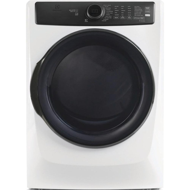 Electrolux 8.0 cu. ft. Front Load Perfect Steam™ Electric Dryer with Balanced Dry™ ELFE773CAW IMAGE 1