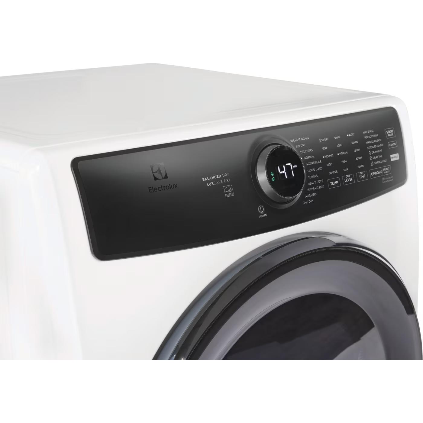  Electrolux 8.0 cu. ft. Front Load Perfect Steam™ Gas Dryer with Balanced Dry™ ELFG7738AW IMAGE 4