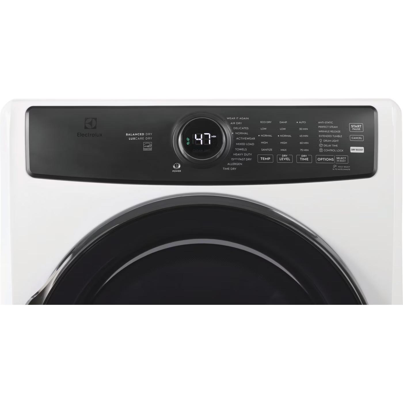  Electrolux 8.0 cu. ft. Front Load Perfect Steam™ Gas Dryer with Balanced Dry™ ELFG7738AW IMAGE 6