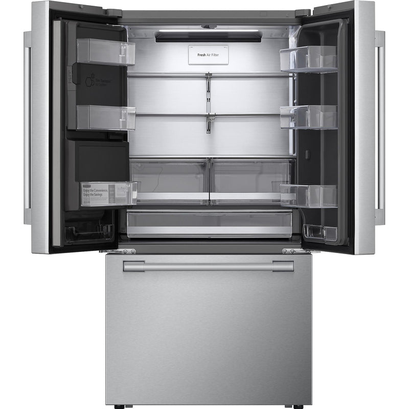  Signature Kitchen Suite 36-inch, 25.5 cu. ft. Counter-Depth French 3-Door Refrigerator with Wi-Fi SKSFD3623SD IMAGE 2