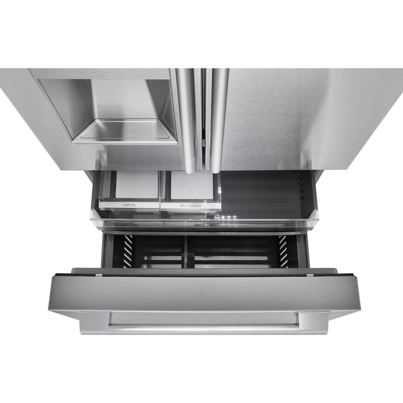  Signature Kitchen Suite 36-inch, 25.5 cu. ft. Counter-Depth French 3-Door Refrigerator with Wi-Fi SKSFD3623SD IMAGE 4