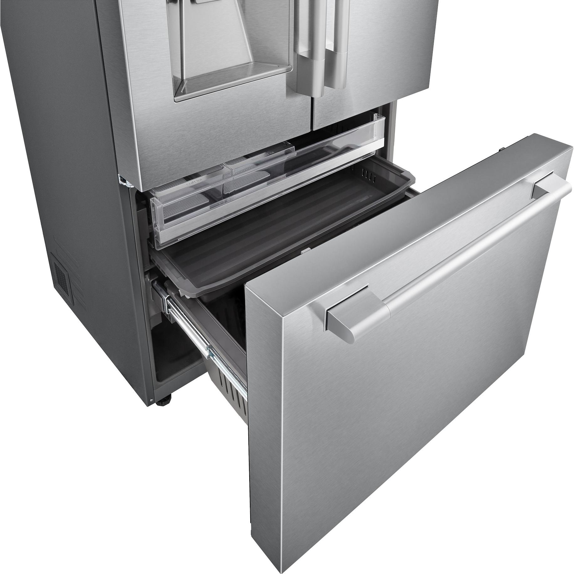  Signature Kitchen Suite 36-inch, 25.5 cu. ft. Counter-Depth French 3-Door Refrigerator with Wi-Fi SKSFD3623SD IMAGE 6
