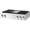  Signature Kitchen Suite 36-inch Built-in Gas Rangetop SKSRT360GS IMAGE 4