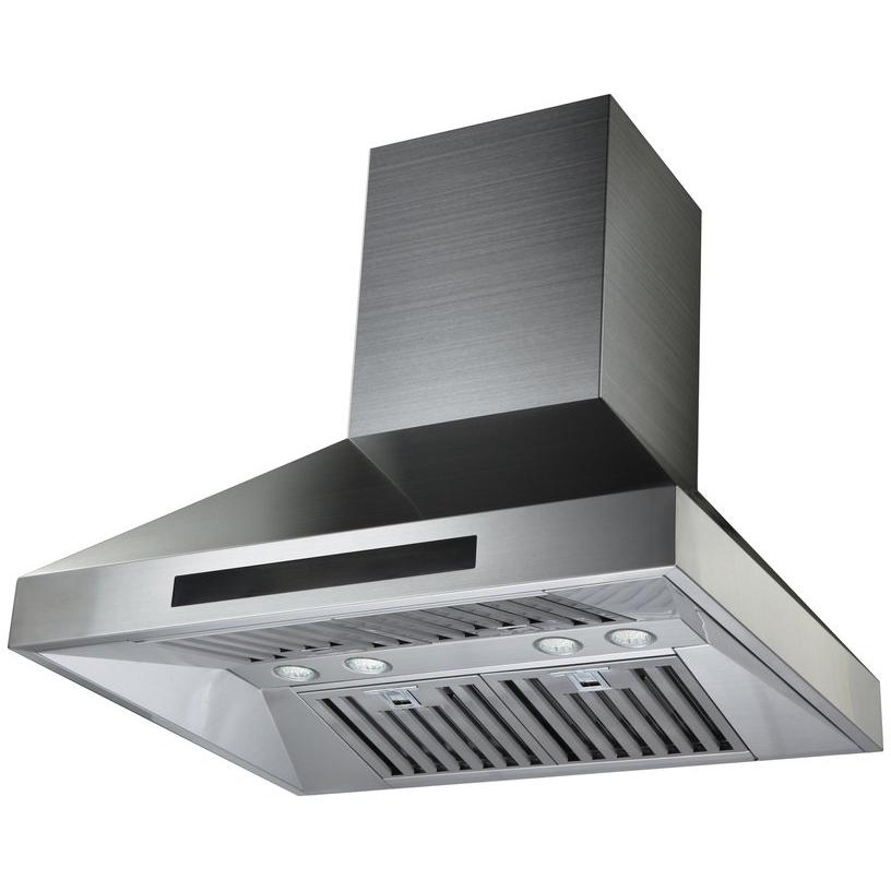  Vesta 36-inch Prague Series Island Hood VRH-PRAGUE-36SS IMAGE 2