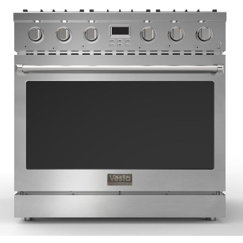  Vesta 36-inch Freestanding Gas Range VRG-ALBERTA-36SS IMAGE 1