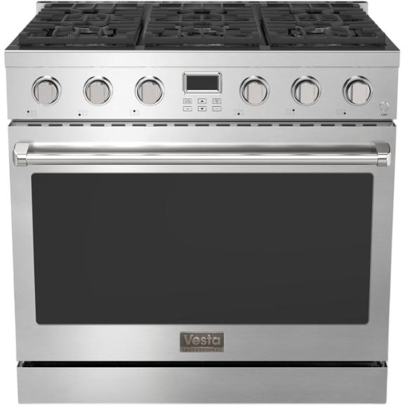  Vesta 36-inch Freestanding Gas Range VRG-ALBERTA-36SS IMAGE 4
