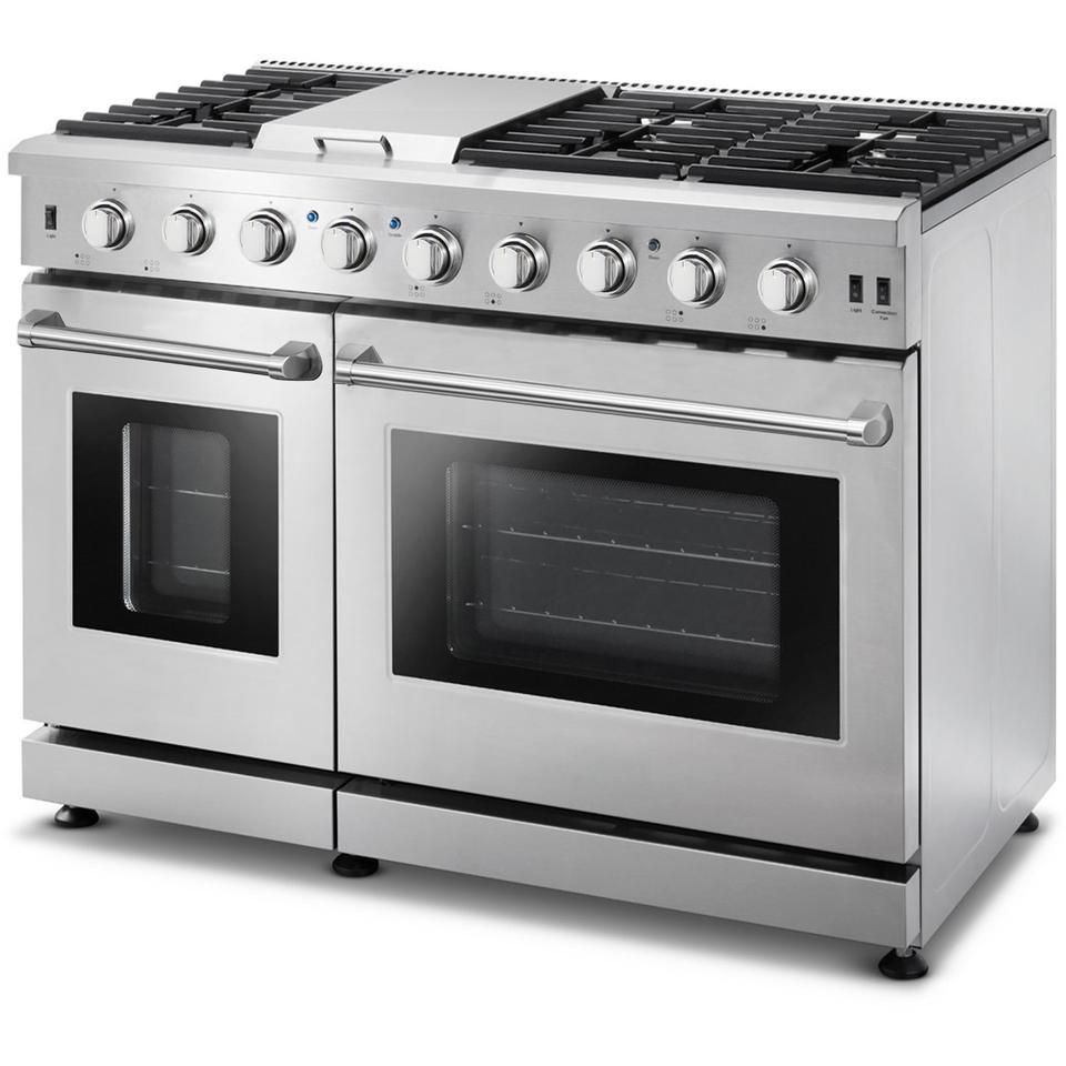  Vesta 48-inch Freestanding Gas Range VRG-ALBERTA-48SS IMAGE 2