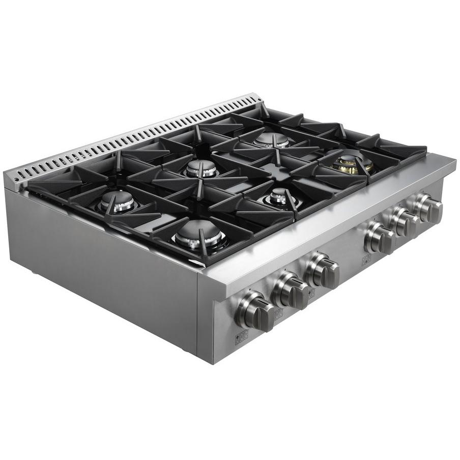  Vesta 36-inch Built-in Gas Rangetop VRG-QUEBEC-36SS IMAGE 3