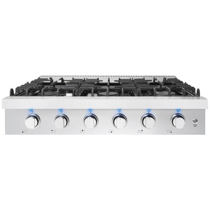  Vesta 36-inch Built-in Gas Rangetop VRG-MANITOBA-36SS IMAGE 1