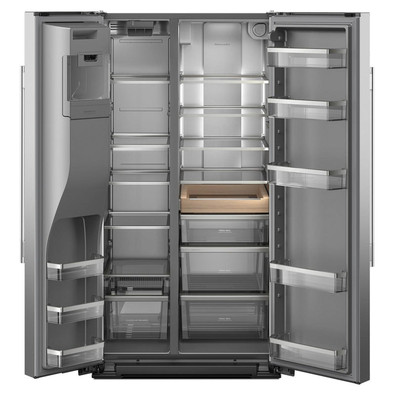  KitchenAid 36-inch, 28 cu. ft. Side-by-Side Refrigerator with Ice and Water Dispenser KRSF536RPS IMAGE 2