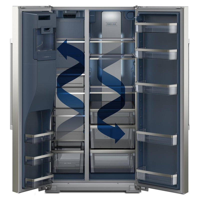  Maytag 36-inch, 21 cu. ft. Side-bye-Side Refrigerator with Ice and Water Dispenser MRSC6636RZ IMAGE 6