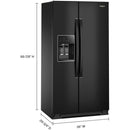  Whirlpool 36-inch, 21 cu. ft. Side-by-Side Refrigerator with Water and Ice Dispenser WRSC5536RV IMAGE 8