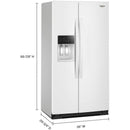  Whirlpool 36-inch, 21 cu. ft. Side-by-Side Refrigerator with Water and Ice Dispenser WRSC5536RW IMAGE 7