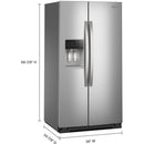  Whirlpool 36-inch, 28 cu. ft. Side-by-Side Refrigerator with Water and Ice Dispenser WRSF5536RZ IMAGE 7