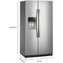  Whirlpool 36-inch Side-by-Side Refrigerator with Water and Ice Dispenser WRSC6536RZ IMAGE 8