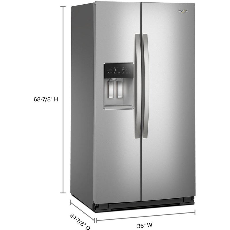  Whirlpool 36-inch Side-by-Side Refrigerator with Water and Ice Dispenser WRSF6536RZ IMAGE 8