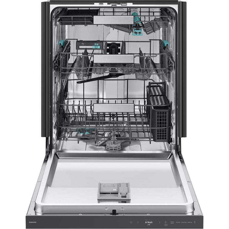  Samsung Bespoke 24-inch Built-In Dishwasher with Third Rack and AI Wash DW90F89T0USRAA IMAGE 2
