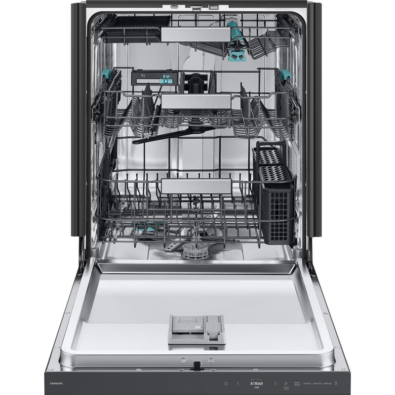  Samsung Bespoke 24-inch Built-In Dishwasher with Third Rack and AI Wash DW90F89T0UMTAA IMAGE 2