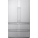  Signature Kitchen Suite 48-inch, 26 cu. ft.  Built-in French 4-Door Refrigerator, Pre-Assembled SKSFD4826SP IMAGE 1