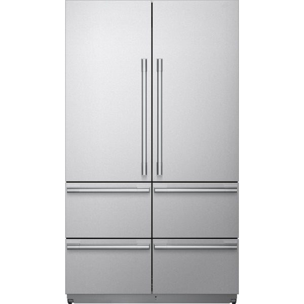  Signature Kitchen Suite 48-inch, 26 cu. ft.  Built-in French 4-Door Refrigerator, Pre-Assembled SKSFD4826SP IMAGE 1