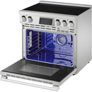  Signature Kitchen Suite 36-inch Induction Range with Wi-Fi SKSIR360IS IMAGE 12