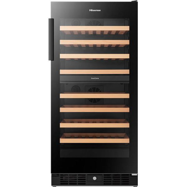  Hisense 76-Bottle Freestanding Wine Cooler with Dual Zone HWD076N3ASD IMAGE 1