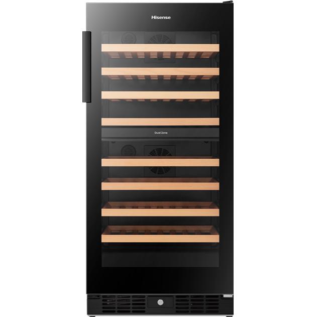  Hisense 76-Bottle Freestanding Wine Cooler with Dual Zone HWD076N3ASD IMAGE 1