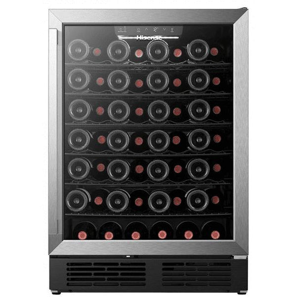  Hisense 5.4 cu. ft. 164-can/54-bottle Freestanding Hybrid Beverage Center/Wine Cooler with Reversible Door HWS054B1ASD IMAGE 1