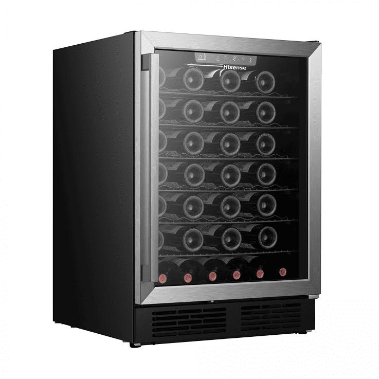  Hisense 5.4 cu. ft. 164-can/54-bottle Freestanding Hybrid Beverage Center/Wine Cooler with Reversible Door HWS054B1ASD IMAGE 6