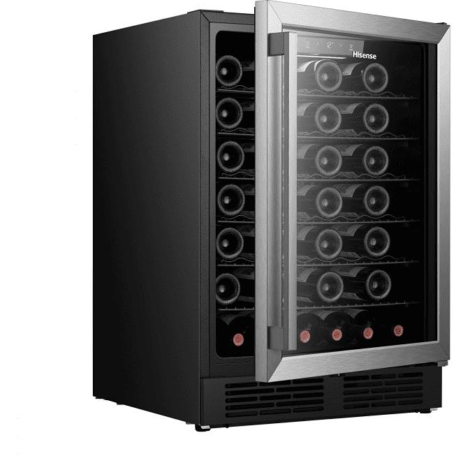  Hisense 5.4 cu. ft. 164-can/54-bottle Freestanding Hybrid Beverage Center/Wine Cooler with Reversible Door HWS054B1ASD IMAGE 7