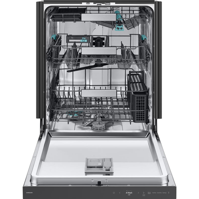  Samsung Bespoke 24-inch Built-In Dishwasher with Third Rack and AI Wash DW90F89P0USRAA IMAGE 2