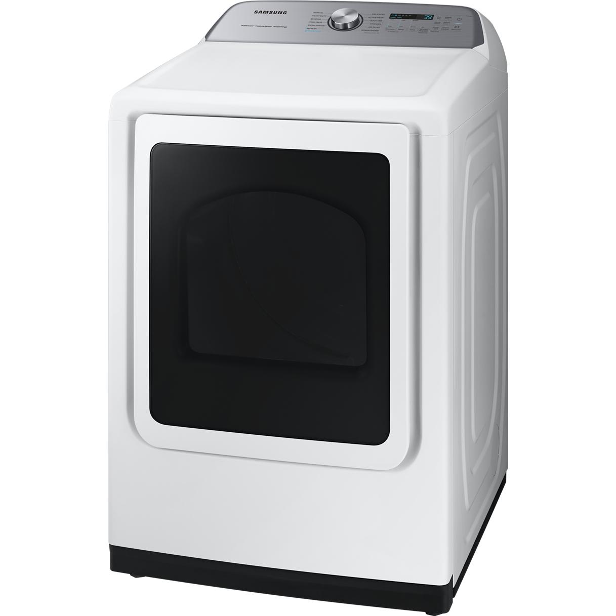  Samsung 7.4 Cu.Ft. 5500 Series Electric Dryer with Steam DVE52DG5505W/AC IMAGE 2