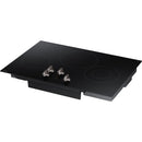  Samsung 30-inch Built-in Electric Cooktop with Knob Controls NZ30FG5332RKAA IMAGE 3