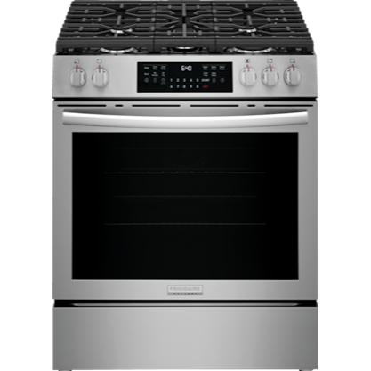  Frigidaire Gallery 30-inch Freestanding Gas Range with Convection Technology GCFG3059BF IMAGE 1
