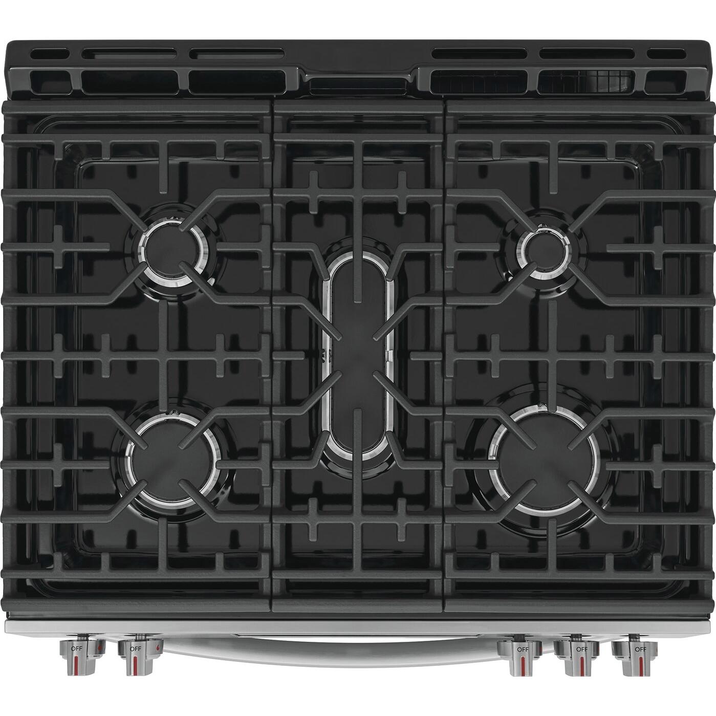  Frigidaire Gallery 30-inch Freestanding Gas Range with Convection Technology GCFG3059BF IMAGE 3