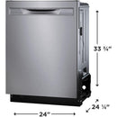  Frigidaire Gallery 24-inch Built-in Dishwasher GDSP4735AF IMAGE 3