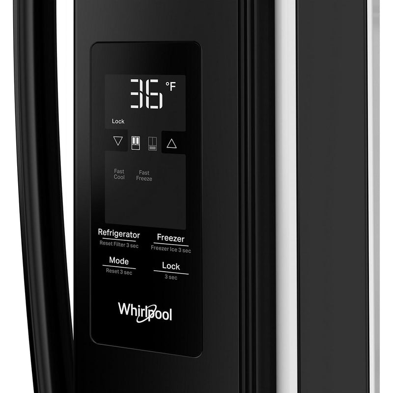  Whirlpool 36-inch, 31 cu. ft. Freestanding French 3-Door Refrigerator with Interior Ice Maker WRFF3136SB IMAGE 6