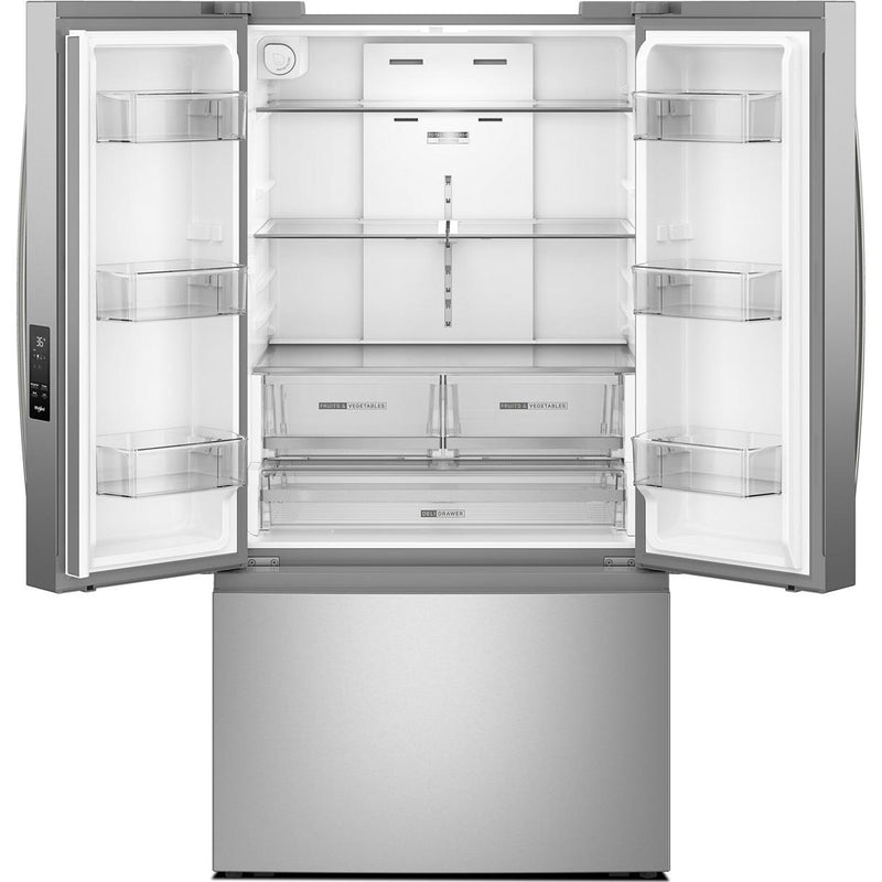  Whirlpool 36-inch, 31 cu. ft. Freestanding French 3-Door Refrigerator with Interior Ice Maker WRFF3136SZ IMAGE 2