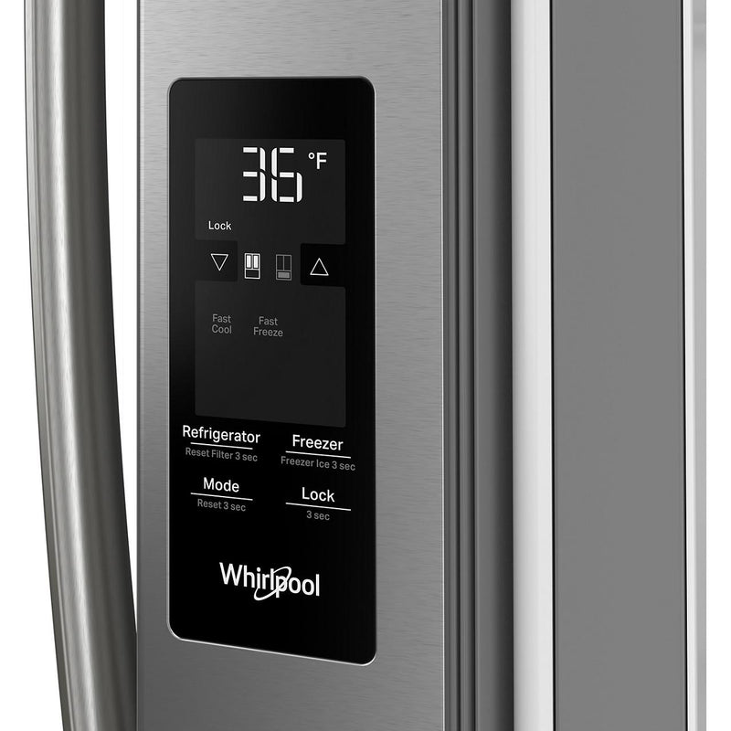  Whirlpool 36-inch, 31 cu. ft. Freestanding French 3-Door Refrigerator with Interior Ice Maker WRFF3136SZ IMAGE 8