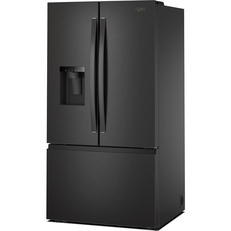  Whirlpool 36-inch, 30 cu. ft. Freestanding French 3-Door Refrigerator with External Water and Ice Dispensing System WRFF3536SV IMAGE 3