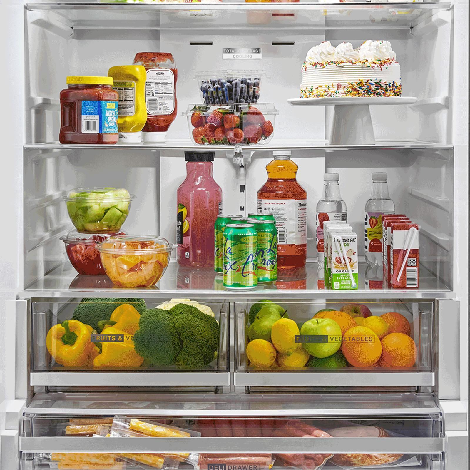  Whirlpool 36-inch, 30 cu. ft. Freestanding French 3-Door Refrigerator with External Water and Ice Dispensing System WRFF3536SV IMAGE 8