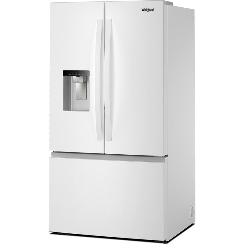  Whirlpool 36-inch, 30 cu. ft. Freestanding French 3-Door Refrigerator with External Water and Ice Dispensing System WRFF3536SW IMAGE 3