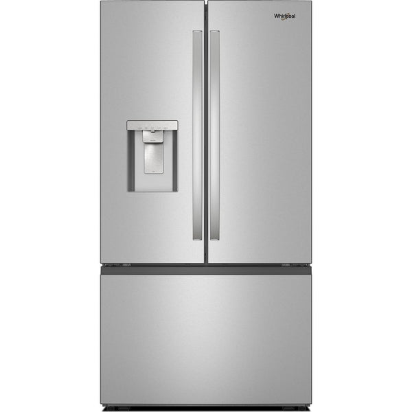  Whirlpool 36-inch, 30 cu. ft. Freestanding French 3-Door Refrigerator with External Water and Ice Dispensing System WRFF3536SZ IMAGE 1